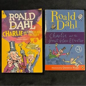Charlie and the Chocolate Factory by Roald Dahl - 2 Children’s Book Set